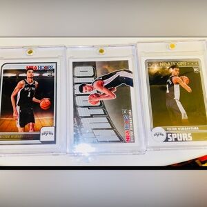 3 Victor Wembanyama Rookie Cards Mint Condition
